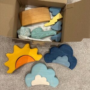 Grimm’s Wooden Weather Playset for Kids